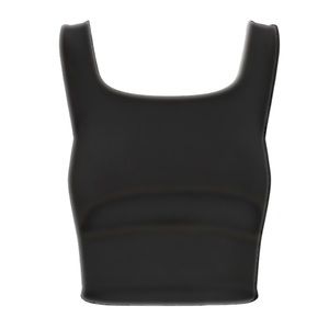 Cutout cropped tank top